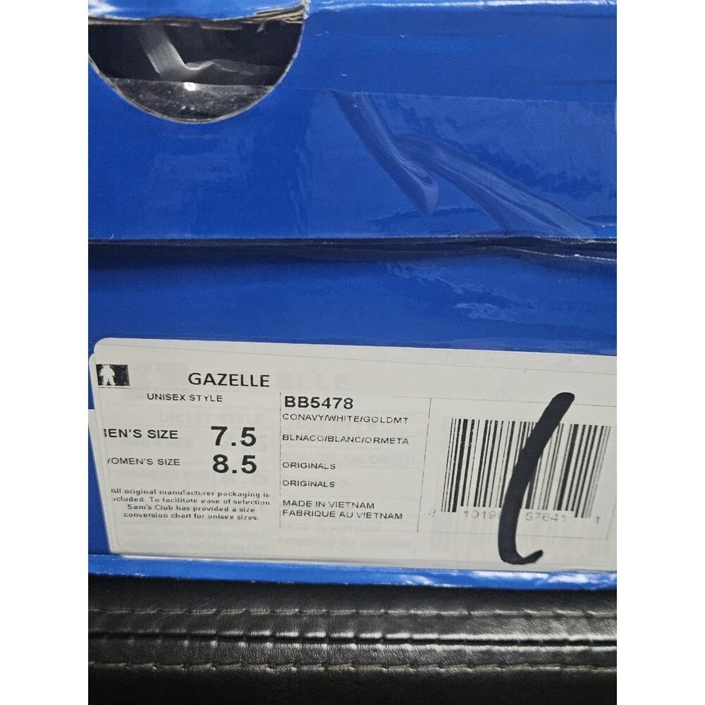 Size 8.5 - adidas Gazelle Navy - BB5478